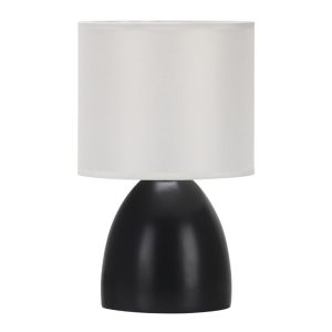 STOLNA SVJETILJKA KERAMIČKA CRNA