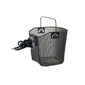 KOŠARA ZA STVARI,CRNA,MONTAŽA NA VOLAN/BRZO SKIDANJE-KLIK,(PAK/1/1KOM)