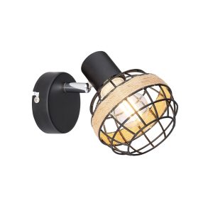 ZIDNA SVJETILJKA SPF01134 CHARLOTTE-1 ZIDNA SVJETILJKA 1XE14 40W 230V / CRNA SA UžETOM