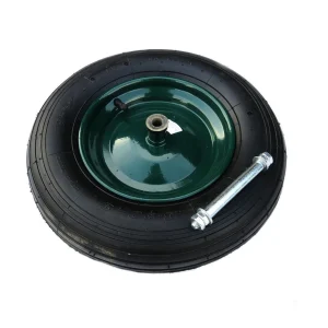 AGRO KOTAČ SA GUMOM I OSOVINOM ZA POLJO/GRAĐ. KOLICA 3.50-8/4 PLATNA