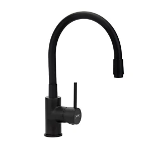 Miješalica za sudoper MINOTTI TUBO s 2 cijevi fleksibilna mat crna