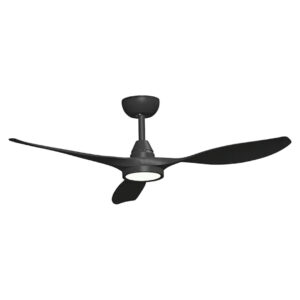 STROPNI VENTILATOR SA SVJETILJKOM GREEN TECH 52", 15W, 3CCT, CRNI